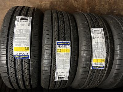 New P225/50R17 94H Goodyear LS2 tires set of 4 $396.00 add $100.00 for installation